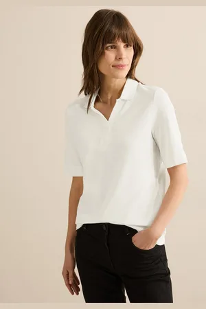 CECIL Poloshirt im soften Baumwoll-Mix