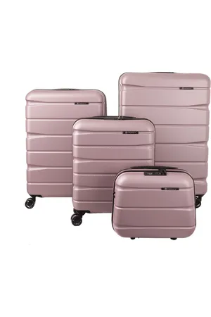 Franky Koffer A-B-S13 4er Kofferset 55/66/76 mit Beautycase Hartschalenkoffer Spinne, vier 360° Doppelrollen Rollen, TSA-Schloss - Verkäufer: TOP TWO online