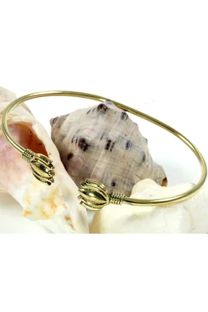 GURU-SHOP Armreif Boho Armschmuck Lotus, Armspange aus Messing -.. - Verkäufer: