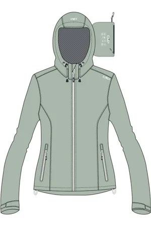 CMP Regenjacke Damen Regenjacke Woman Rain Jacket Fix Hood 39X6636 - Verkäufer: CORTEXPOWER