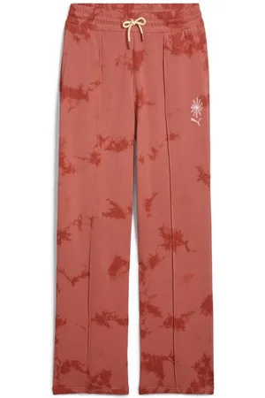 PUMA Sporthose WARDROBE ESS FLORAL PACK Straight Fit Jogginghose mit Waschung