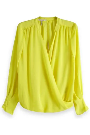 Scotch&Soda Blusenshirt Damen Bluse Crossover V-Neck Top 149764 - Verkäufer: CORTEXPOWER