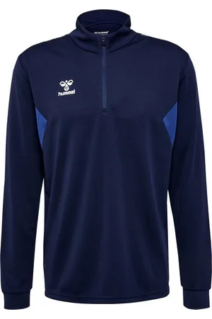 Hummel Fleecepullover Herren Trainingstop hmlAuthenticHalf Zip Poly Sweat 219973 - Verkäufer: CORTEXPOWER