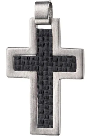 Firetti Kettenanhänger Schmuck Geschenk Edelstahl Halsschmuck Anhänger Kreuz, Made in Germany