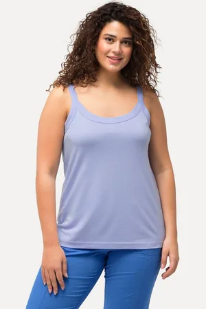 Ulla Popken Longtop Spaghettitop Rundhals Modalmix ärmellos - Verkäufer: Popken Fashion Group