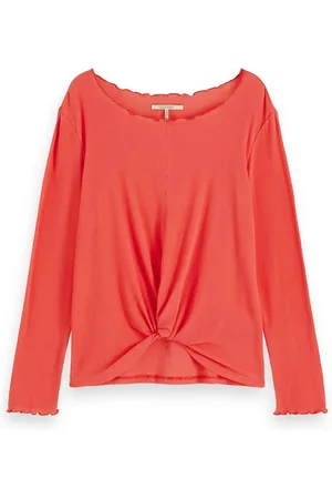 Scotch&Soda Langarmshirt Damen Langarmshirt Knotted Top 156178 - Verkäufer: CORTEXPOWER