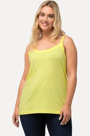 Ulla Popken Longtop Spaghettitop Rundhals Modalmix ärmellos - Verkäufer: Popken Fashion Group