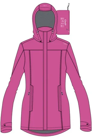 CMP Regenjacke Damen Regenjacke Woman Rain Jacket Button Hood 39X6646 - Verkäufer: CORTEXPOWER