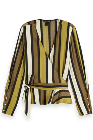 Scotch&Soda Blusenshirt Damen Wickelbluse Wrap Shirt 153769 - Verkäufer: CORTEXPOWER