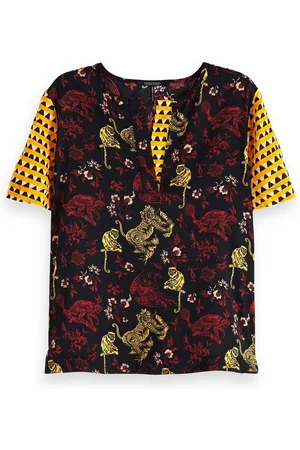 Scotch&Soda T-Shirt Damen Top Mixed Print Top 149795 - Verkäufer: CORTEXPOWER