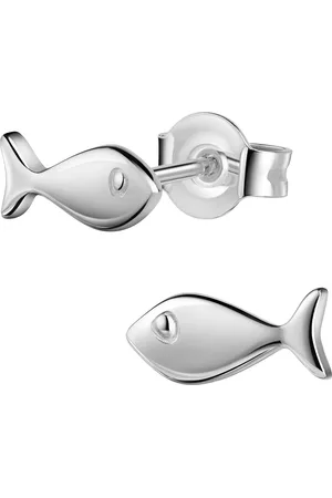 Firetti Paar Ohrstecker Schmuck Geschenk Silber 925 Ohrschmuck Ohrringe Fisch, Made in Germany