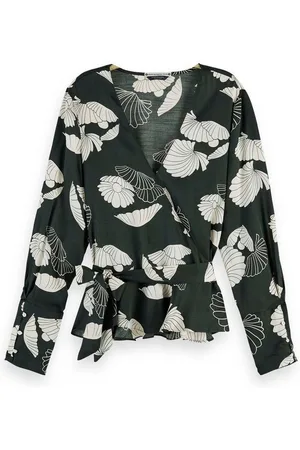 Scotch&Soda Blusenshirt Damen Bluse Feminine Wrap Top 157091 - Verkäufer: CORTEXPOWER