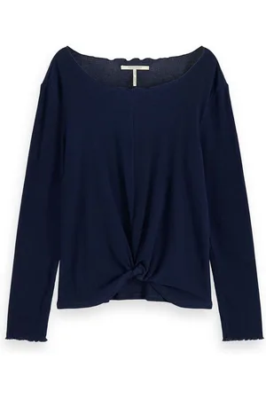 Scotch&Soda Langarmshirt Damen Langarmshirt Knotted Top 156178 - Verkäufer: CORTEXPOWER
