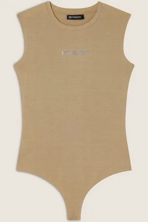 Freddy Body Ärmelloser Body aus Stretch-Jersey Verschluss am Saum mit Druckknöpfen für täglichen Komfort - Verkäufer: Finerobe Fashion