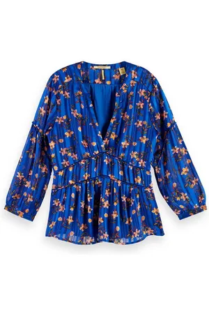 Scotch&Soda Blusenshirt Damen Bluse Printed Top 156561 - Verkäufer: CORTEXPOWER