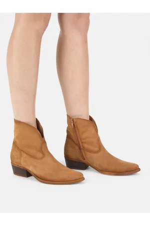 Felmini Stiefelette Veloursleder Cowboy Stiefelette - Verkäufer: S4S Commerce