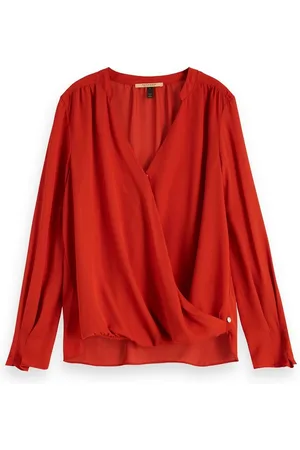 Scotch&Soda Blusenshirt Damen Bluse Crossover V-Neck Top 152504 - Verkäufer: CORTEXPOWER