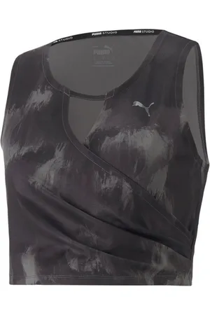 PUMA Tanktop Damen Top Studio Crop Top All Ove Print 522236 - Verkäufer: CORTEXPOWER