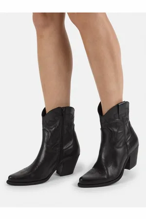 Felmini Stiefelette Leder Cowboy Stiefelette - Verkäufer: S4S Commerce