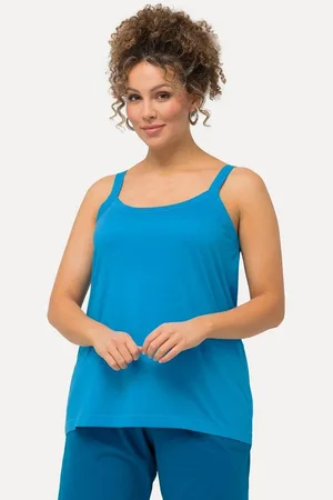 Ulla Popken Longtop Spaghettitop Rundhals Modalmix ärmellos - Verkäufer: Popken Fashion Group
