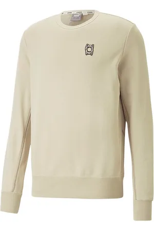 PUMA Sweatshirt Pivot Emb Sweatshirt Beige Langarm-Shirts Baumwolle - Verkäufer: 11teamsports
