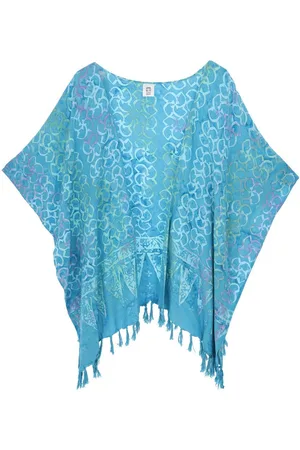GURU-SHOP Kimono Kurzer farbenfroher Sommer Kimono, Kaftan,.., alternative Bekleidung - Verkäufer:
