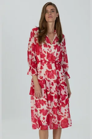 Marc Aurel Midikleid mit Rosenprint - Verkäufer: