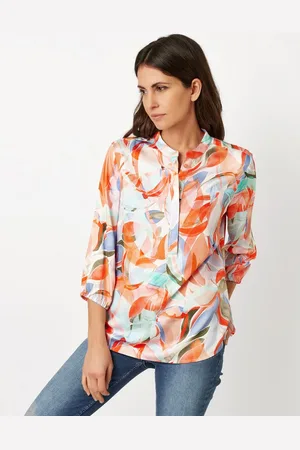 Toni Druckbluse Alisa mit floralem Muster, 3/4 Arm
