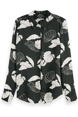 Scotch&Soda Blusenshirt Damen Bluse Seasonal Pattern Drapey Shirt 157368 - Verkäufer: CORTEXPOWER