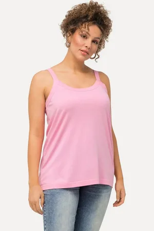 Ulla Popken Longtop Spaghettitop Rundhals Modalmix ärmellos - Verkäufer: Popken Fashion Group