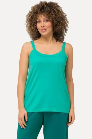 Ulla Popken Longtop Spaghettitop Rundhals Modalmix ärmellos - Verkäufer: Popken Fashion Group