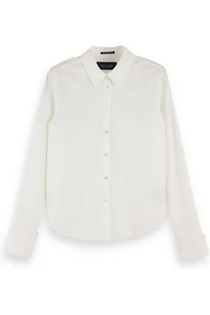 Scotch&Soda Blusenshirt Damen Bluse Clean Shirt with Cuffed Sleeves 153760 - Verkäufer: CORTEXPOWER