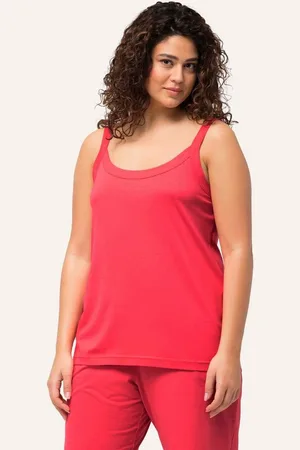 Ulla Popken Longtop Spaghettitop Rundhals Modalmix ärmellos - Verkäufer: Popken Fashion Group