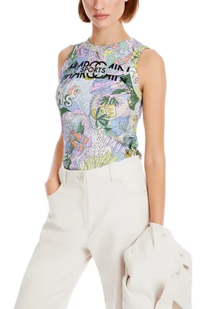 Marc Cain Tanktop "Sky Colours" Premium Damenmode Tank-Top im Sushi-Dessin