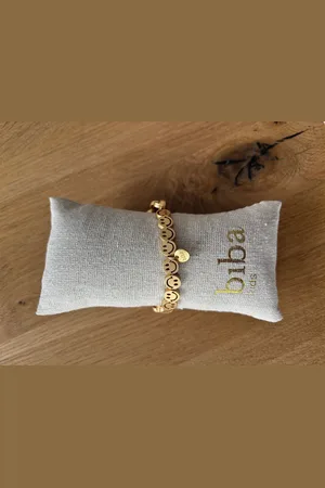 Biba Armband Armband metall, Smile silber oder Herzchen gold matt, elastisch - Verkäufer: Rotatec-Niwita