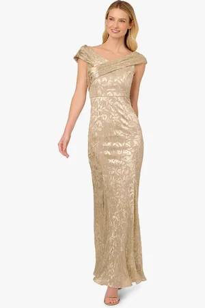 Adrianna Papell Abendkleid Foil Leaf Mermaid Gown Abend, Formell, Anlass, MOB, Hochzeit - Verkäufer: GoJungo GmbH