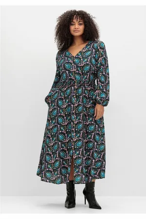 Joe Browns Maxikleid Große Größen mit Paisleyprint und Taillen-Smokbund
