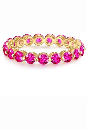 Yokoamii Fingerring Y130 (1-tlg), Ring gelbgold Kristall rosa