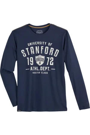 Redfield Rundhalsshirt Übergrößen Langarmshirt denimblau STANFORD - Verkäufer: bigtex