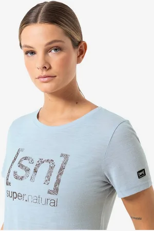 Supernatural T-Shirt für Damen, Merino ARABESQUE Muster Print, casual - Verkäufer: