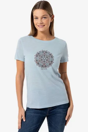 Supernatural Print-Shirt Merino T-Shirt W ORNAMENT TEE lässiger Merino-Materialmix - Verkäufer: