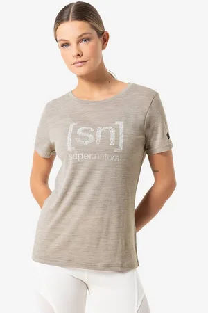 Supernatural T-Shirt für Damen, Merino ARABESQUE Muster Print, casual - Verkäufer: