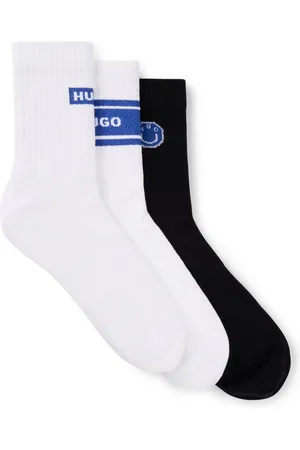 Hugo Blue Socken 3P QS BLUE DESIGN (Packung, 3-Paar) mit Branding UNISEX Sportsocken