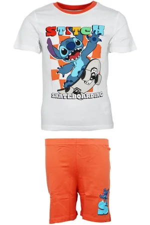 Disney Pyjama Lilo und Stitch Kinder Jungen Schlafanzug Pyjama Shirt Hose 100% Baumwolle, Gr. 98 bis 128 - Verkäufer: WS-Trend