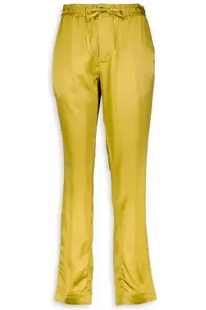 Closed Relaxhose Damen Hose, ESU Damen Hose , Senf Farbe, Mischgewerbe in unifarbe, mit elastische Bund - Verkäufer: evoox
