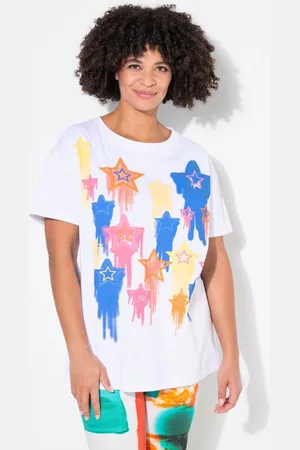 Angel of Style T-Shirt T-Shirt Boxy Fit Sternen-Druck - Verkäufer: Popken Fashion Group
