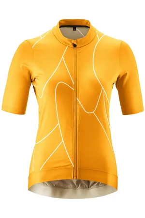Gonso Radtrikot Road Jersey Print W Damen Fahrradtrikot kurzarm, Full-Zip Trikot, Rückentasche, Slim Fit