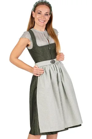 MARJO Dirndl Midi Dirndl 2tlg. - SEßLACH - olive/pistazie - Verkäufer: Alpenwahnsinn Tracht & Lifestyle