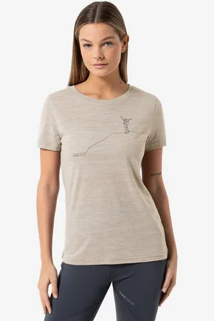 Supernatural Print-Shirt Merino T-Shirt W GIPFELGLÜCK TEE wärmender Merino-Materialmix - Verkäufer: