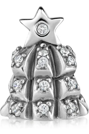 Materia Bead Weihnachtsbaum Christbaum Zirkonia Steinen weiß 915, 925 Silber, Zirkonia - Verkäufer: Schmuck